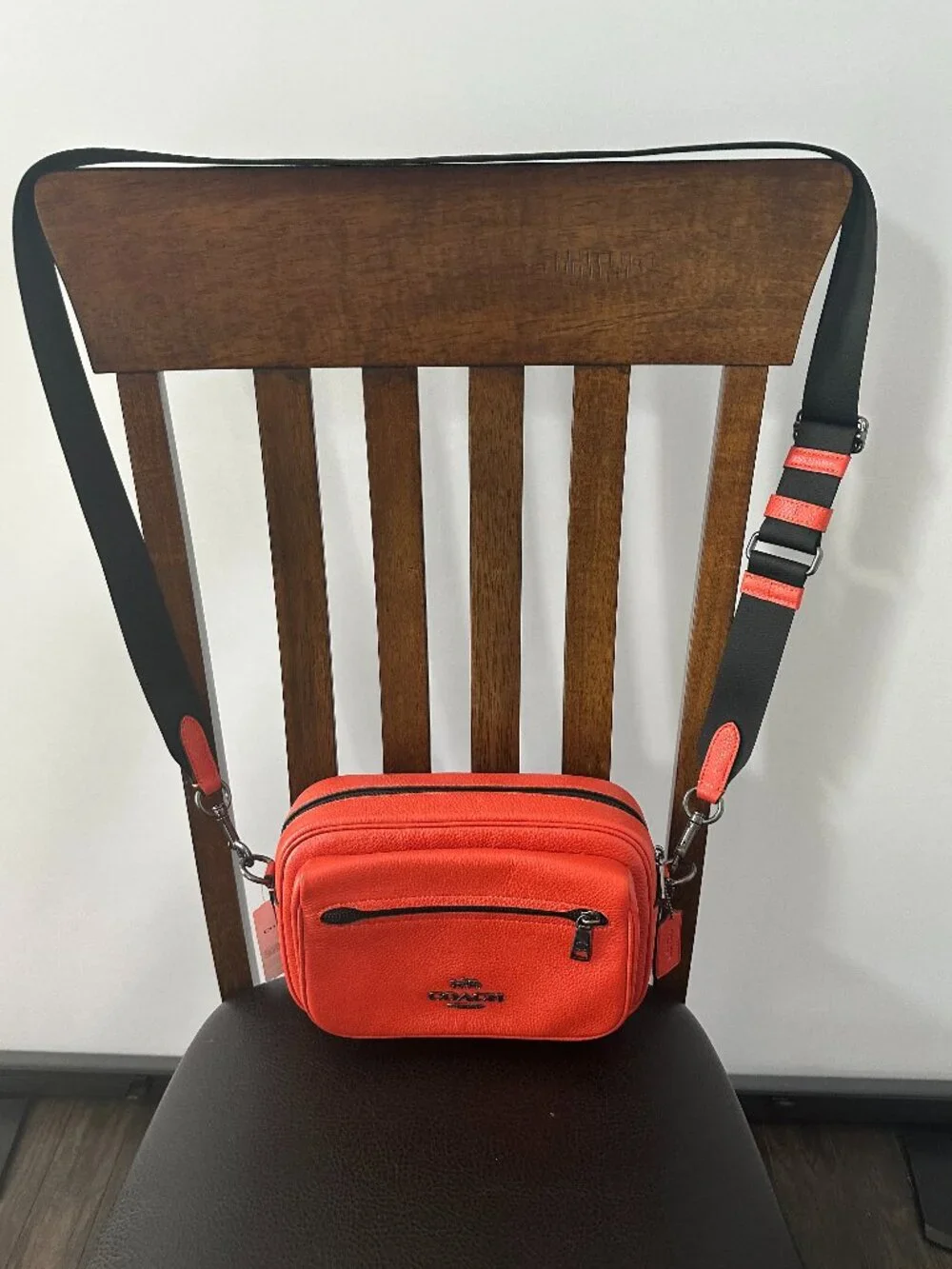 Coach Elias Orange Mango Leather Crossbody Bag Style #D2557-CJ509 *NWT*